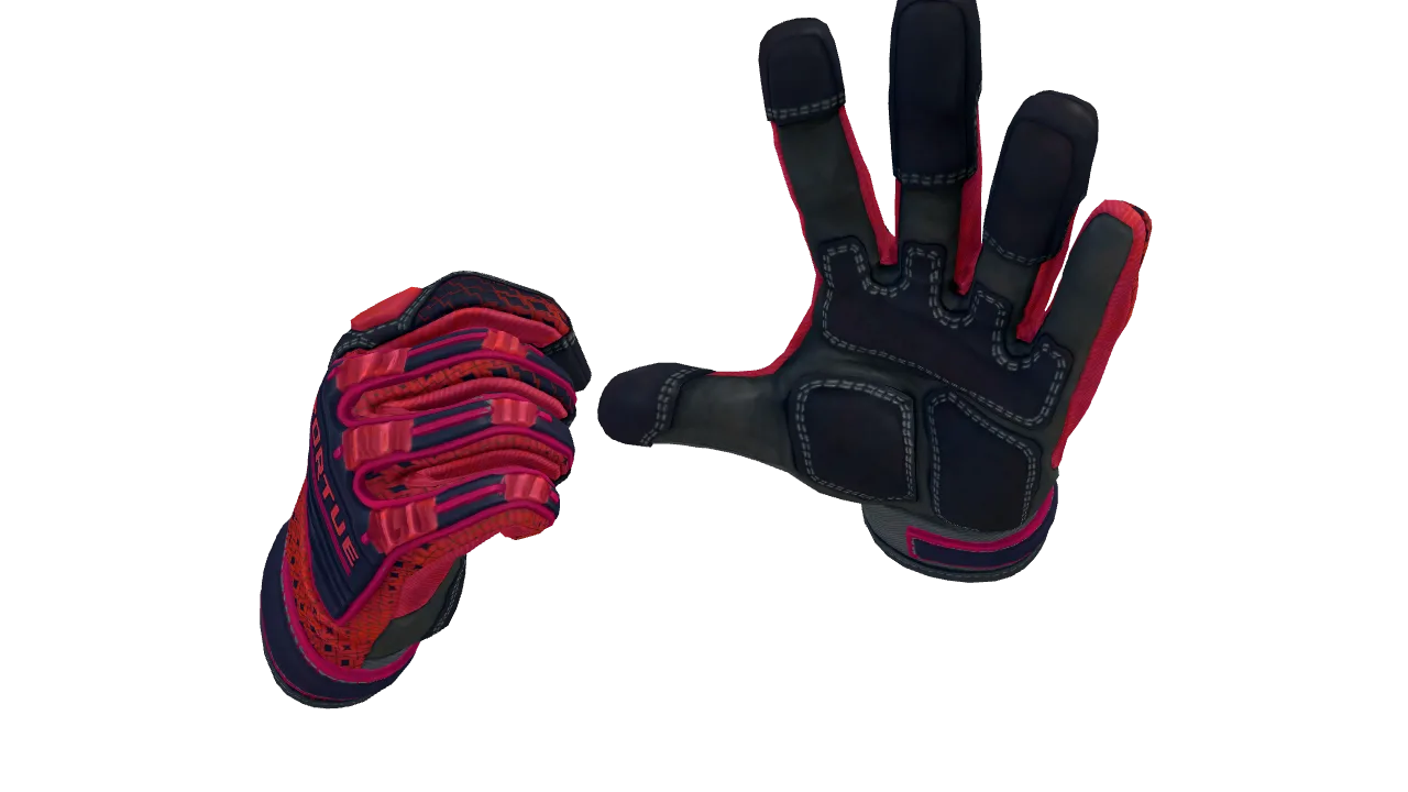 Specialist Gloves | Crimson Kimono seed #289, back