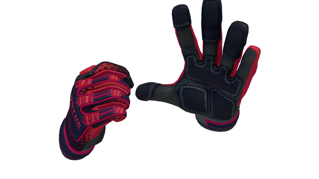 Specialist Gloves | Crimson Kimono seed #313, back