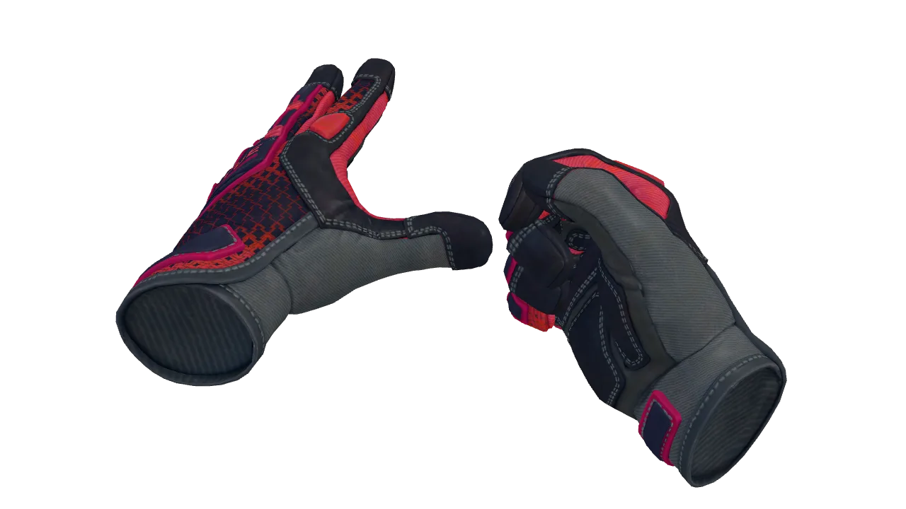 Specialist Gloves | Crimson Kimono seed #313, front