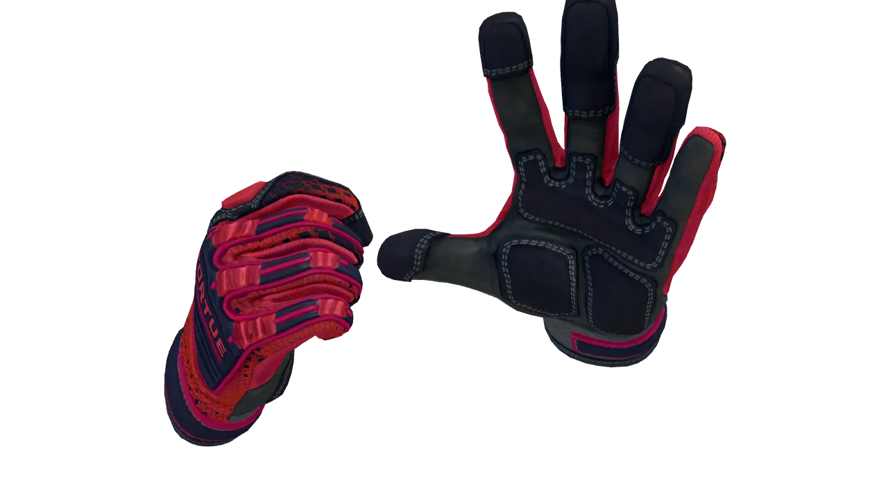 Specialist Gloves | Crimson Kimono seed #334, back