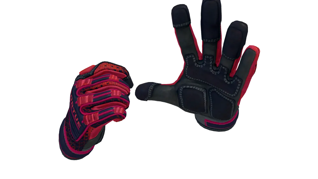 Specialist Gloves | Crimson Kimono seed #713, back