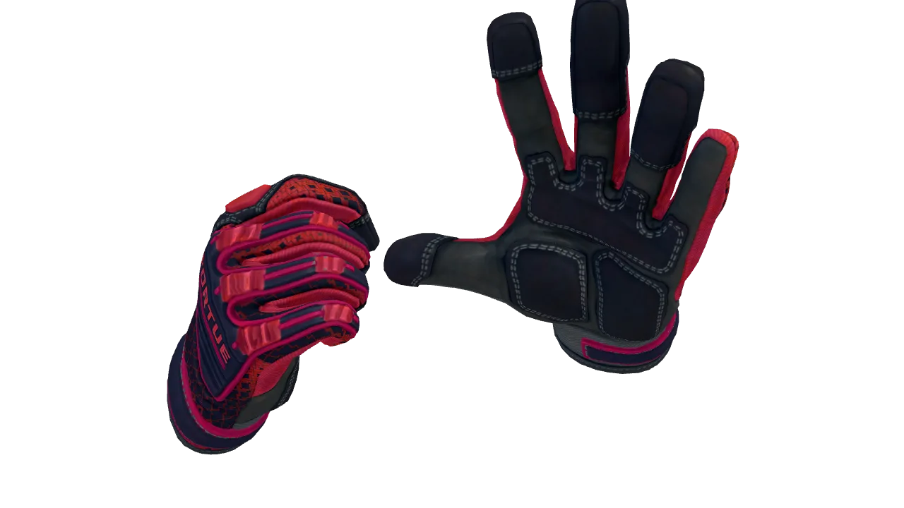 Specialist Gloves | Crimson Kimono seed #786, back