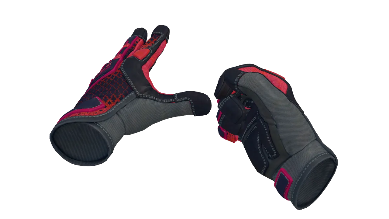 Specialist Gloves | Crimson Kimono seed #817, front