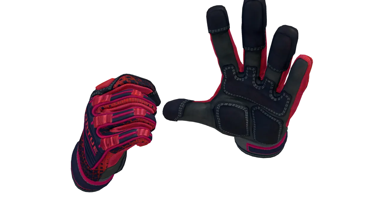 Specialist Gloves | Crimson Kimono seed #921, back