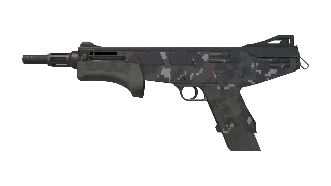 MAG-7 | Metallic DDPAT (Minimal Wear) — Dust II light, front