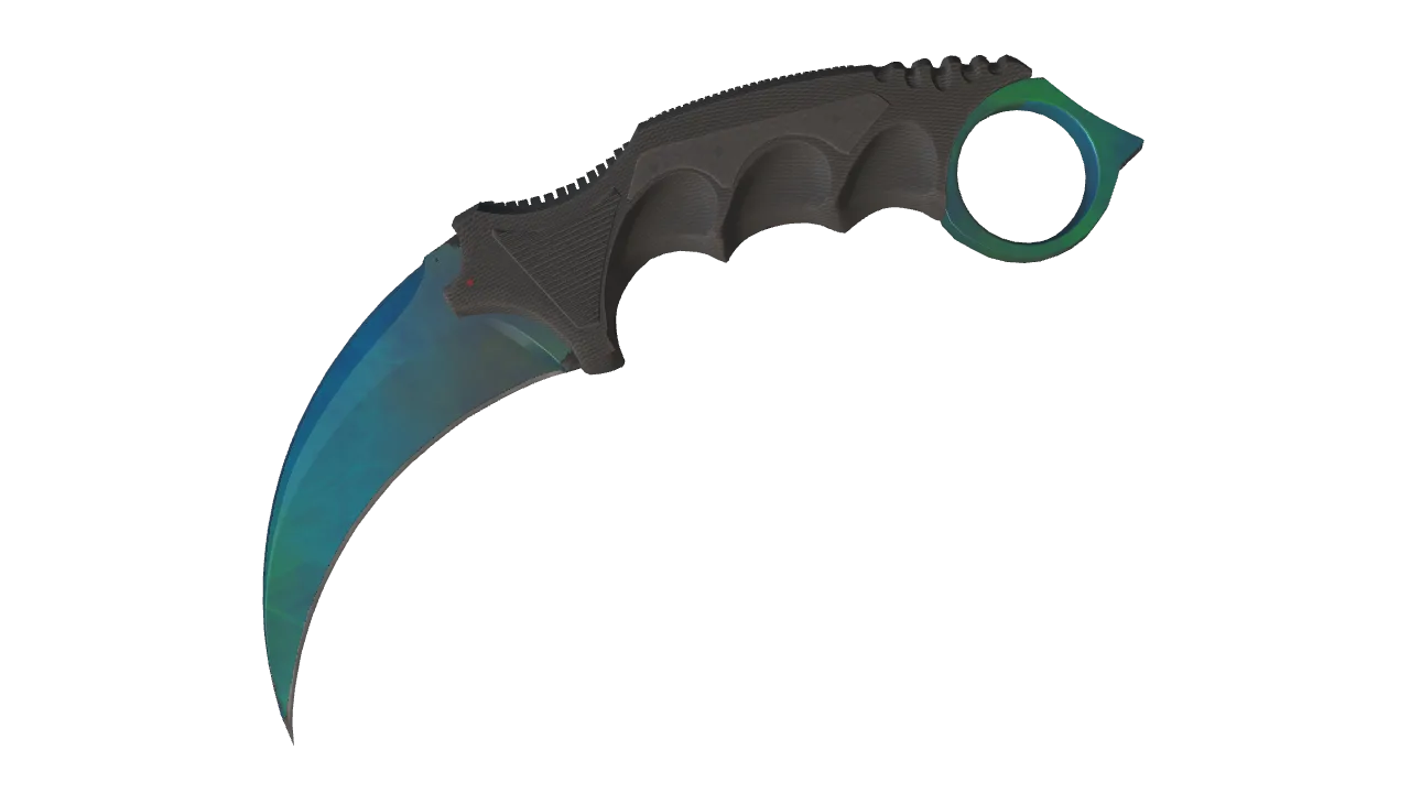 Karambit | Gamma Doppler (Phase 3) seed #136, front