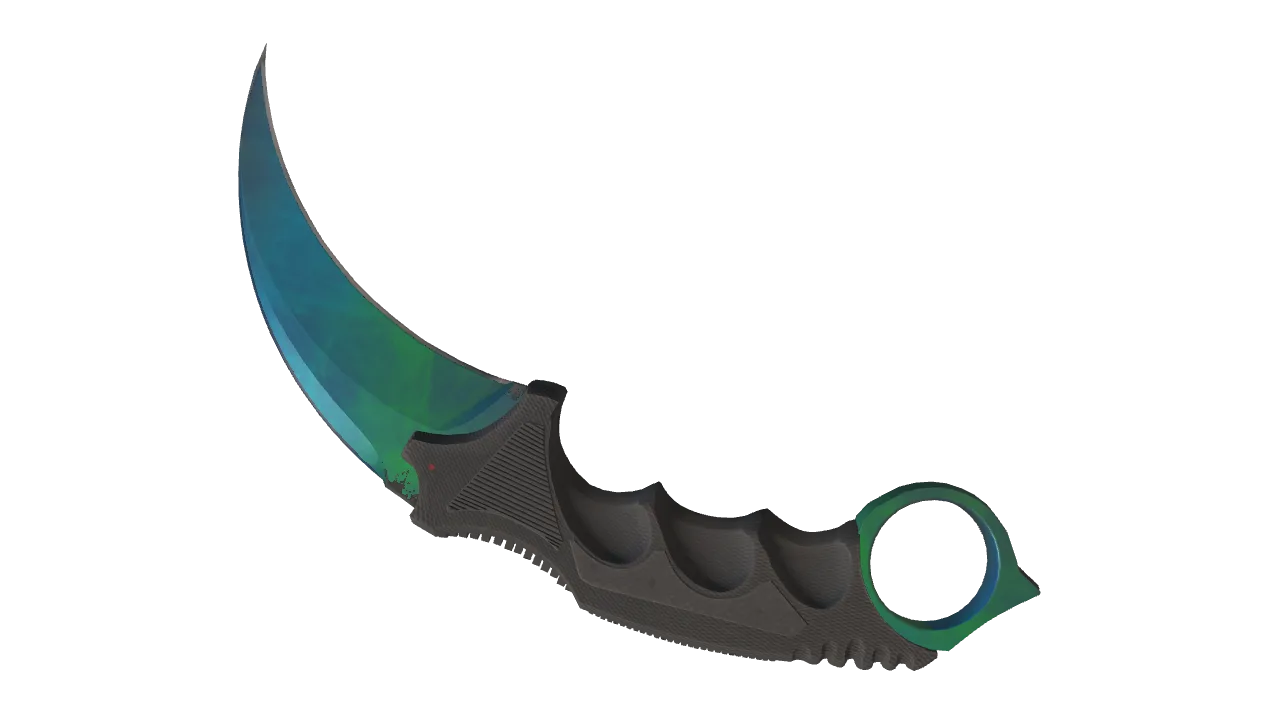 Karambit | Gamma Doppler (Phase 3) seed #389, back