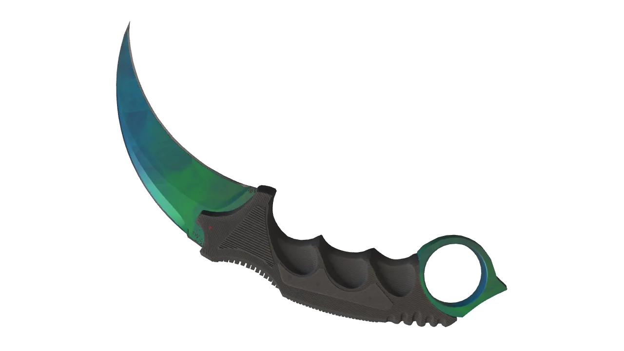Karambit | Gamma Doppler (Phase 3) seed #608, back