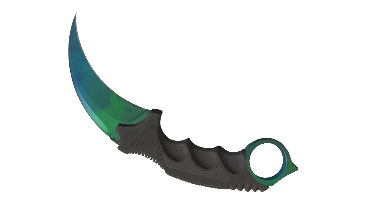 Karambit | Gamma Doppler (Phase 3) seed #838, back