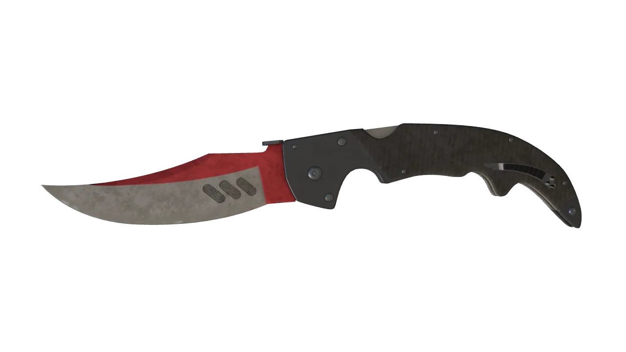★ Falchion Knife | Autotronic (Battle-Scarred) — Dust II light, front