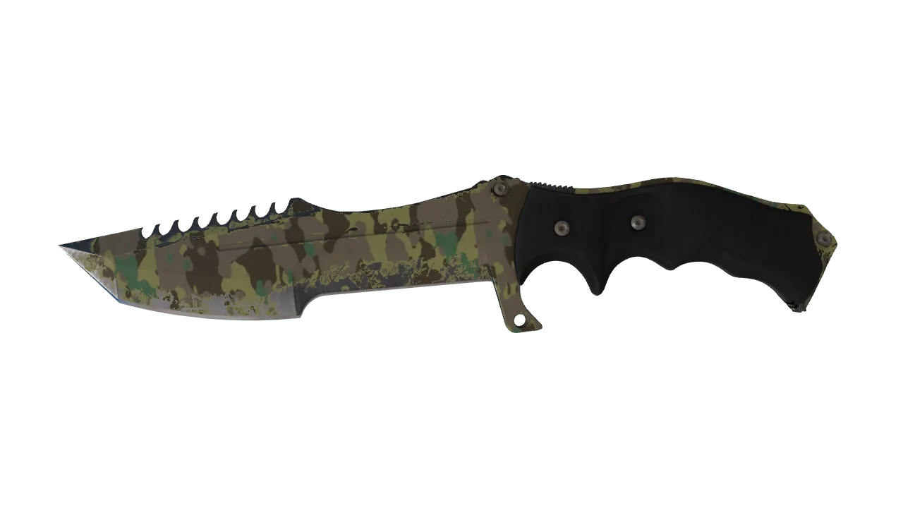 ★ Huntsman Knife | Boreal Forest (Field-Tested) — Dust II light, front