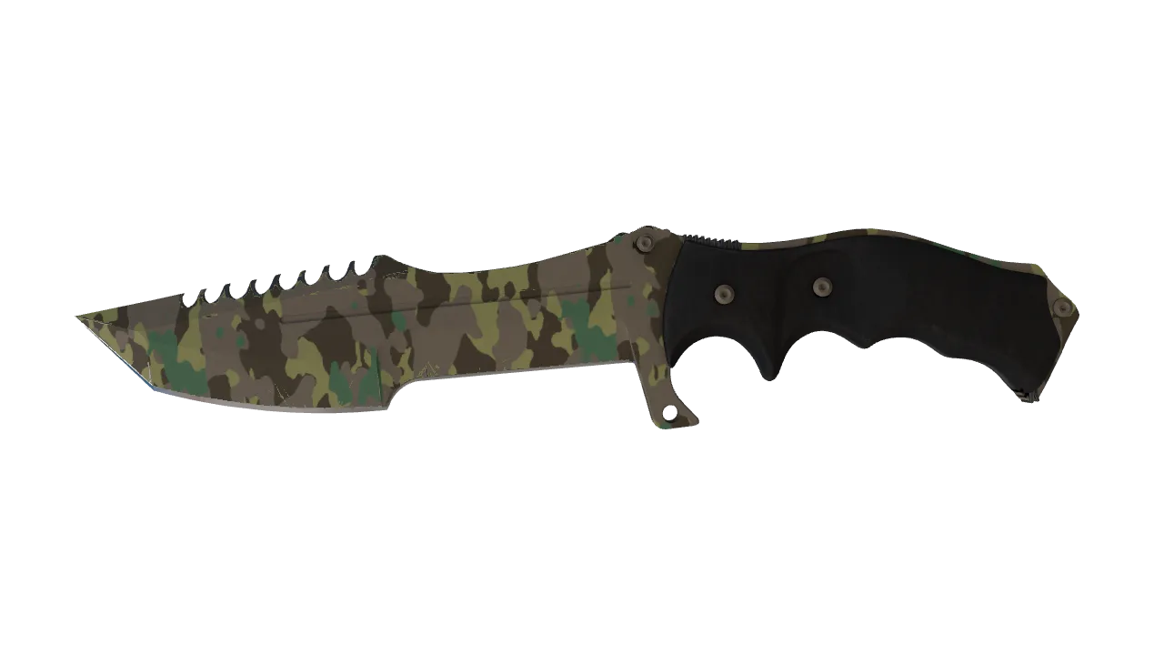 ★ Huntsman Knife | Boreal Forest (Minimal Wear) — Dust II light, front