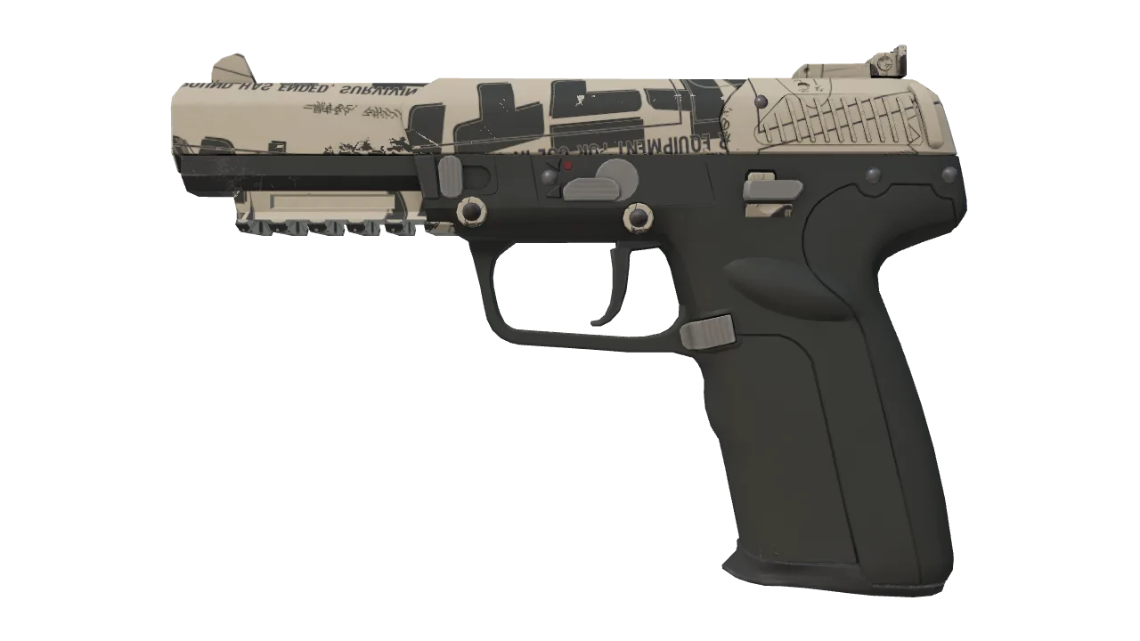 Souvenir Five-SeveN | Kami (Minimal Wear) — Dust II light, front