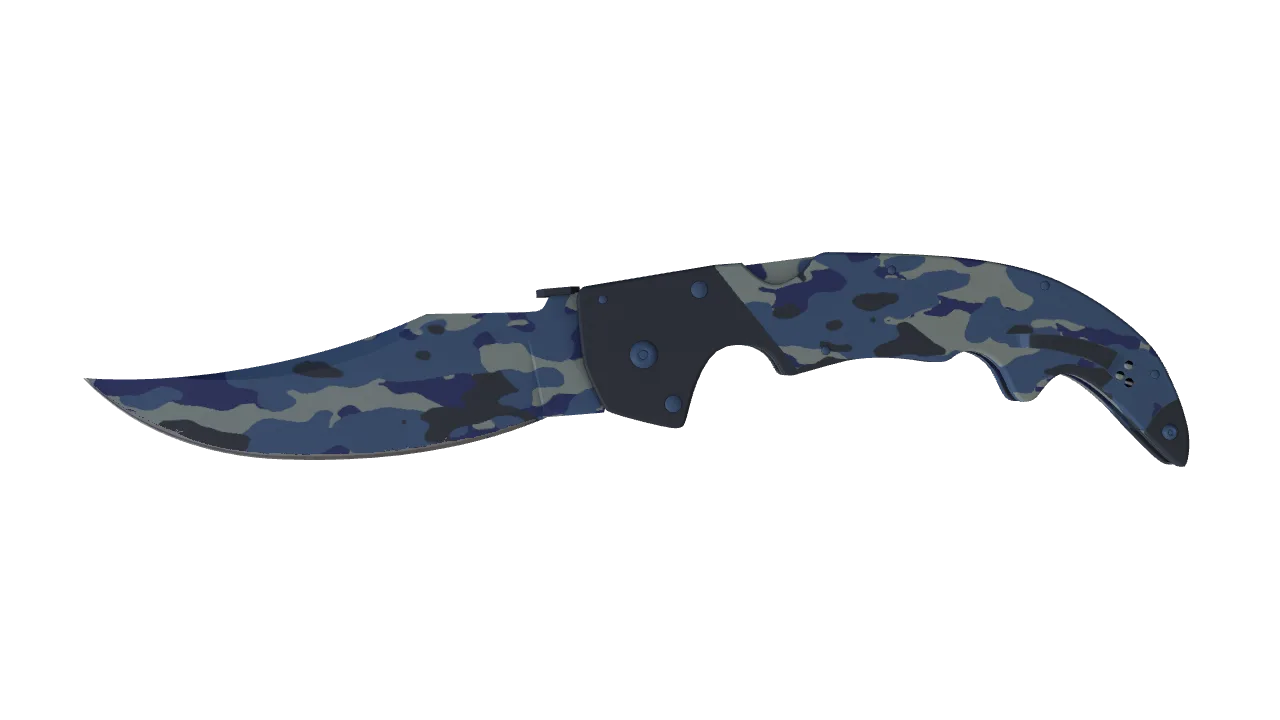 ★ Falchion Knife | Bright Water (Factory New) — Dust II light, front