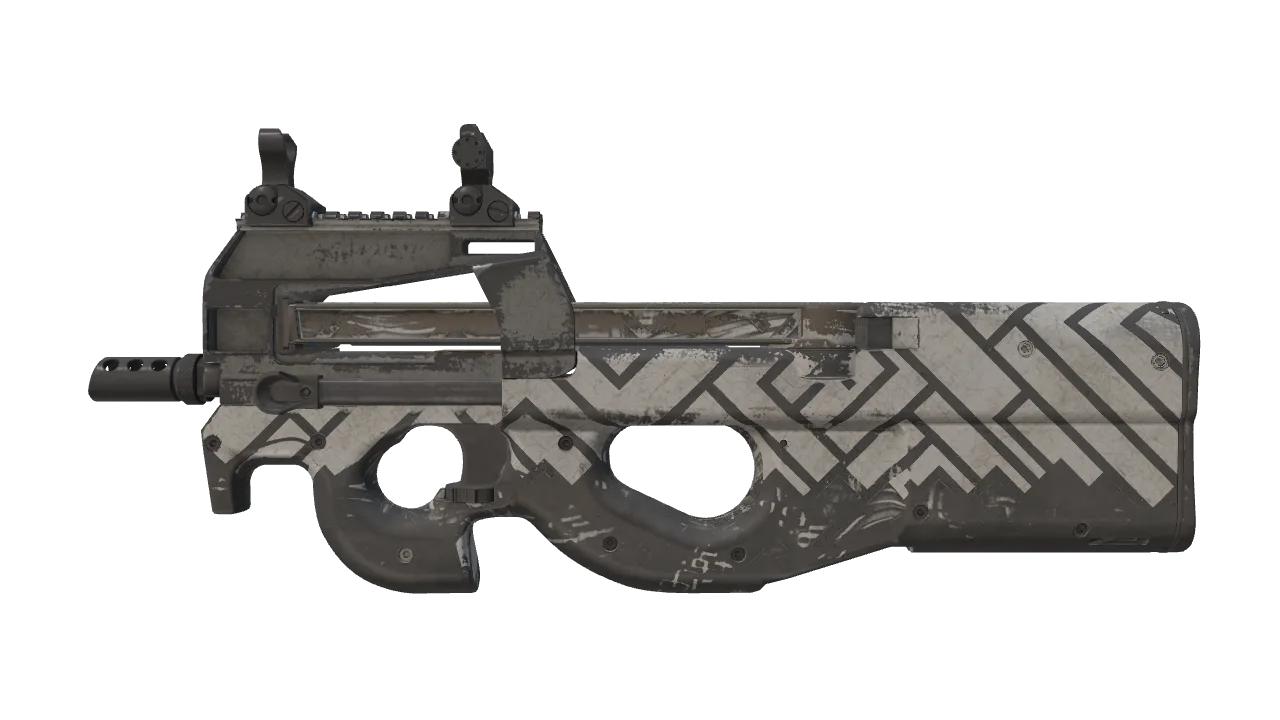 Souvenir P90 | Aeolian Light (Battle-Scarred) — Dust II light, front