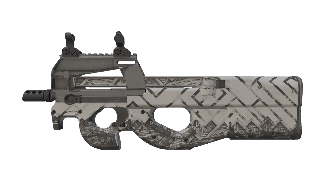 P90 | Aeolian Light (Field-Tested) — Dust II light, front