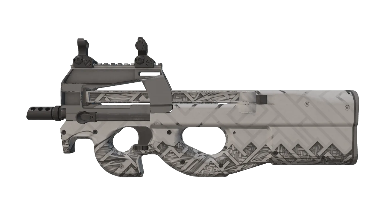 Souvenir P90 | Aeolian Light (Minimal Wear) — Dust II light, front