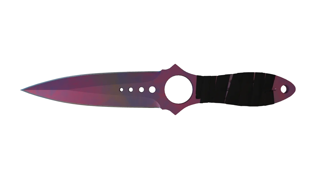 ★ Skeleton Knife | Doppler (Phase 2) (Minimal Wear) — Dust II light, front