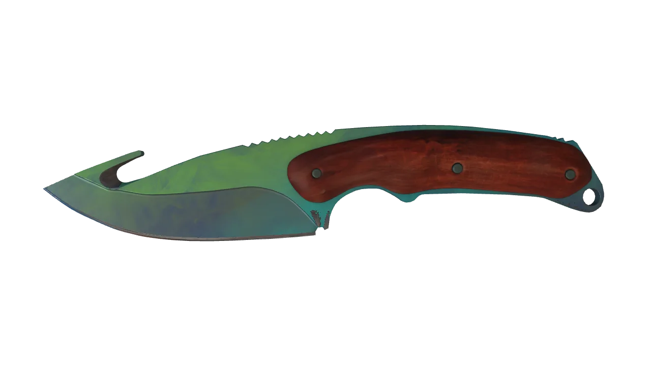★ Gut Knife | Gamma Doppler (Phase 4) (Factory New) — Dust II light, front