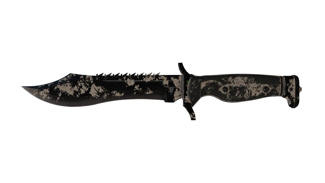StatTrak™ ★ Bowie Knife | Scorched (Battle-Scarred) — Dust II light, front