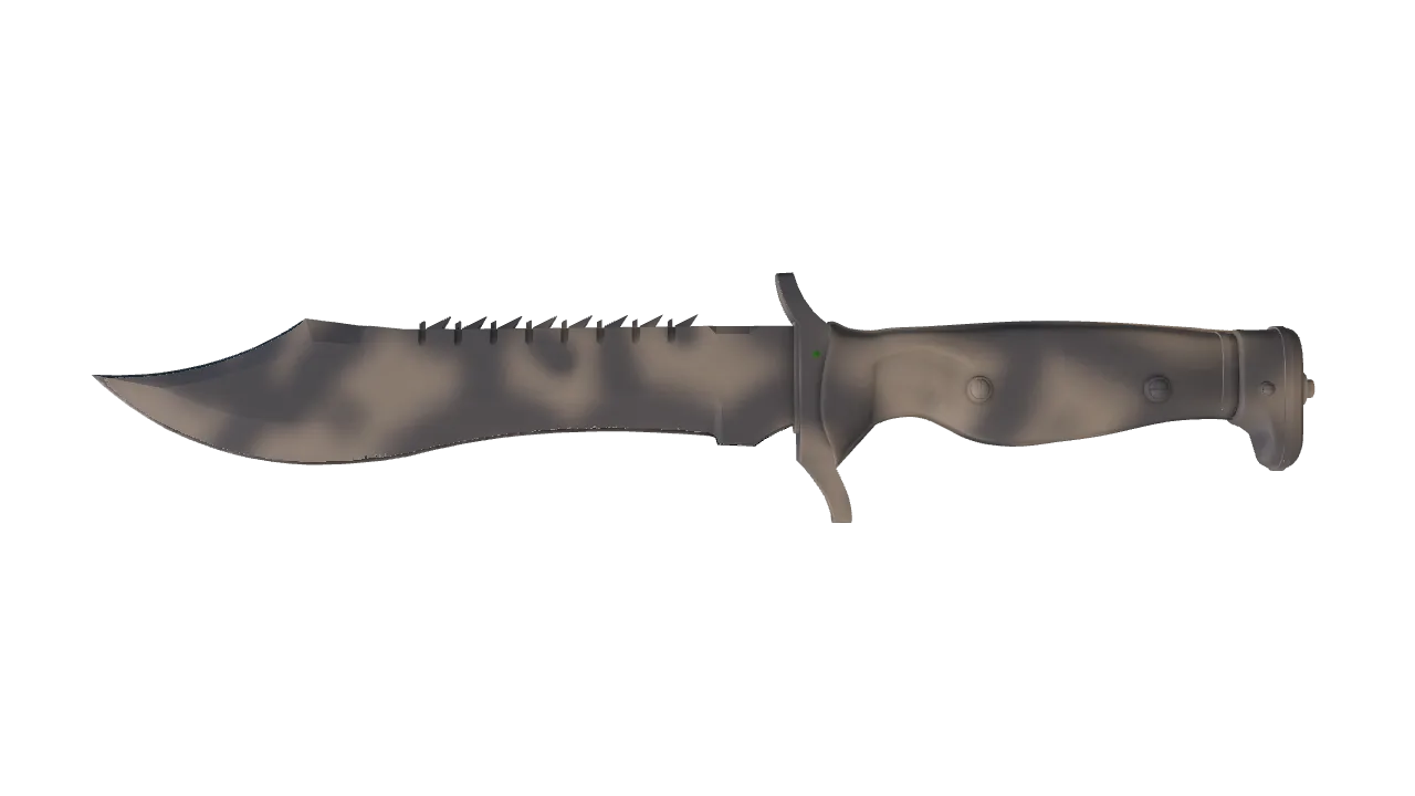 StatTrak™ ★ Bowie Knife | Scorched (Minimal Wear) — Dust II light, front