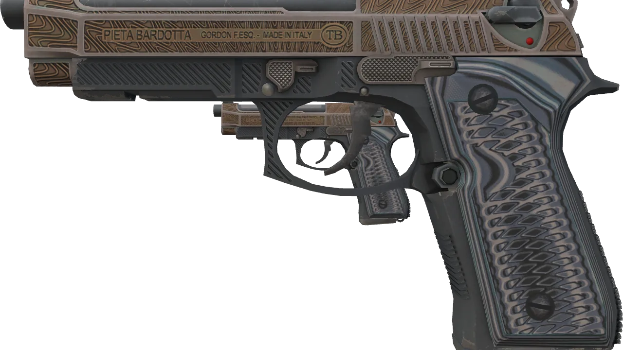 Dual Berettas | Tread (Field-Tested) — Dust II light, front