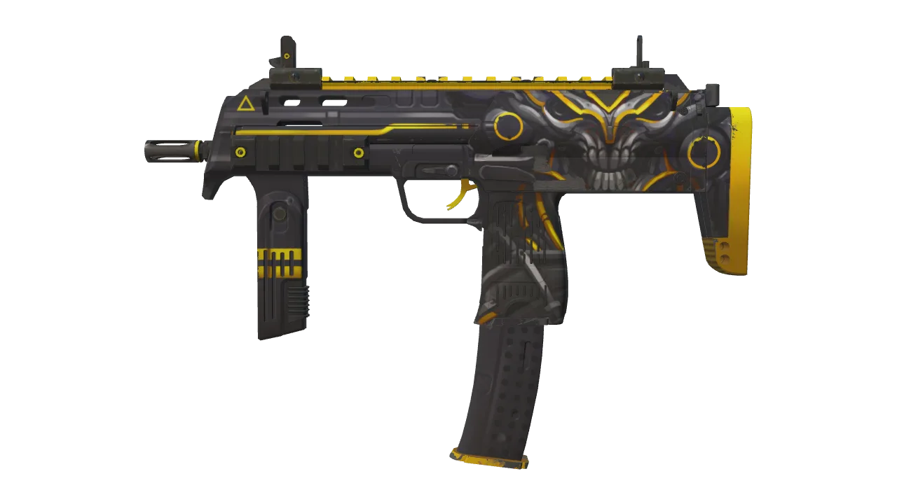 MP7 | Nemesis (Minimal Wear) — Dust II light, front
