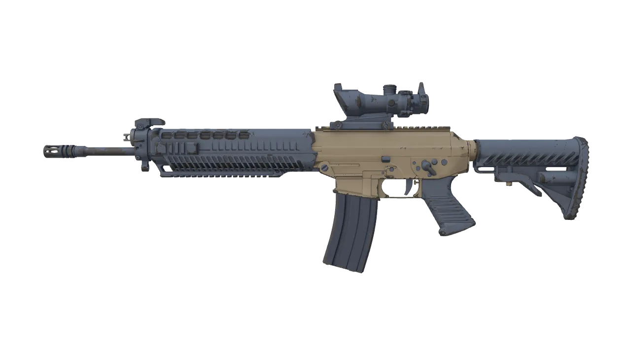 Souvenir SG 553 | Tornado (Field-Tested) — Dust II light, front