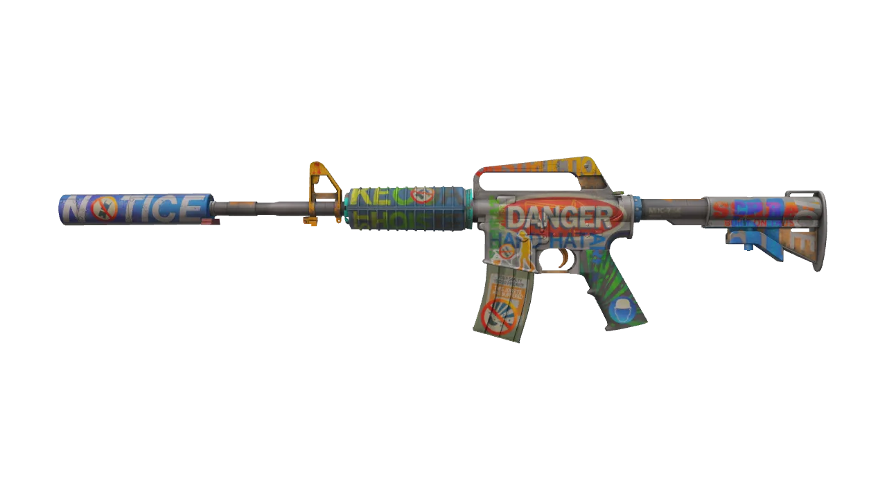 M4A1-S | Imminent Danger (Field-Tested) — Dust II light, front