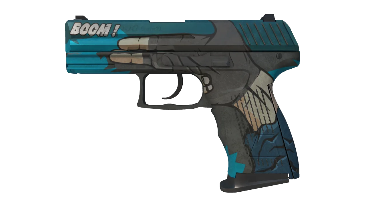 P2000 | Handgun (Battle-Scarred) — Dust II light, front