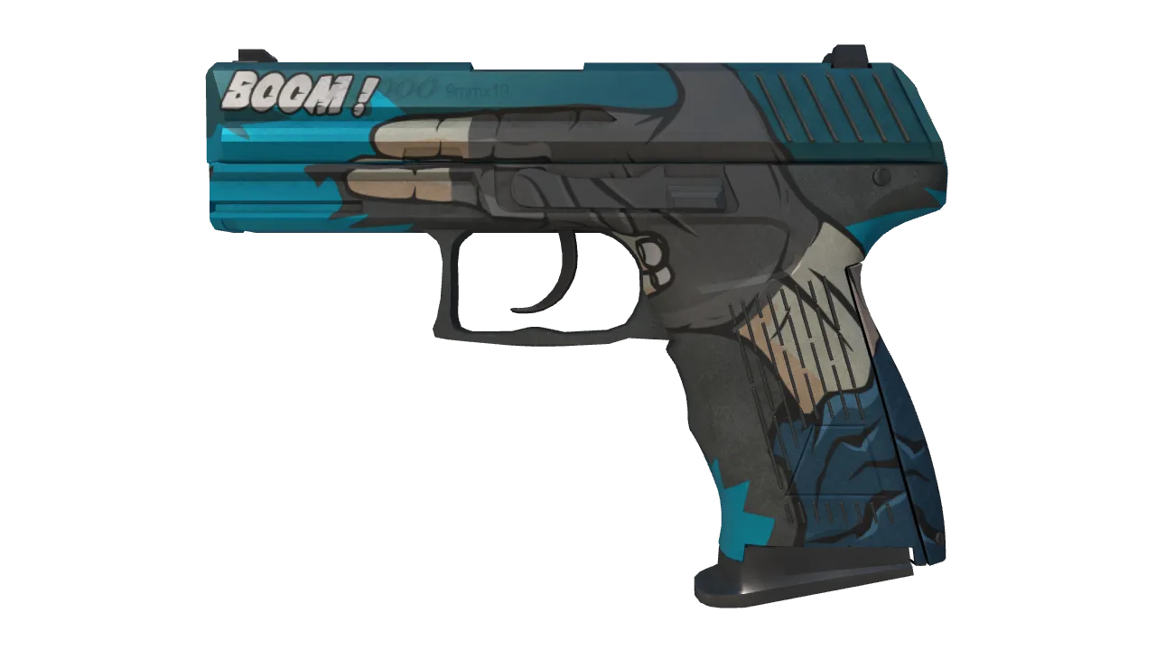 P2000 | Handgun (Well-Worn) — Dust II light, front