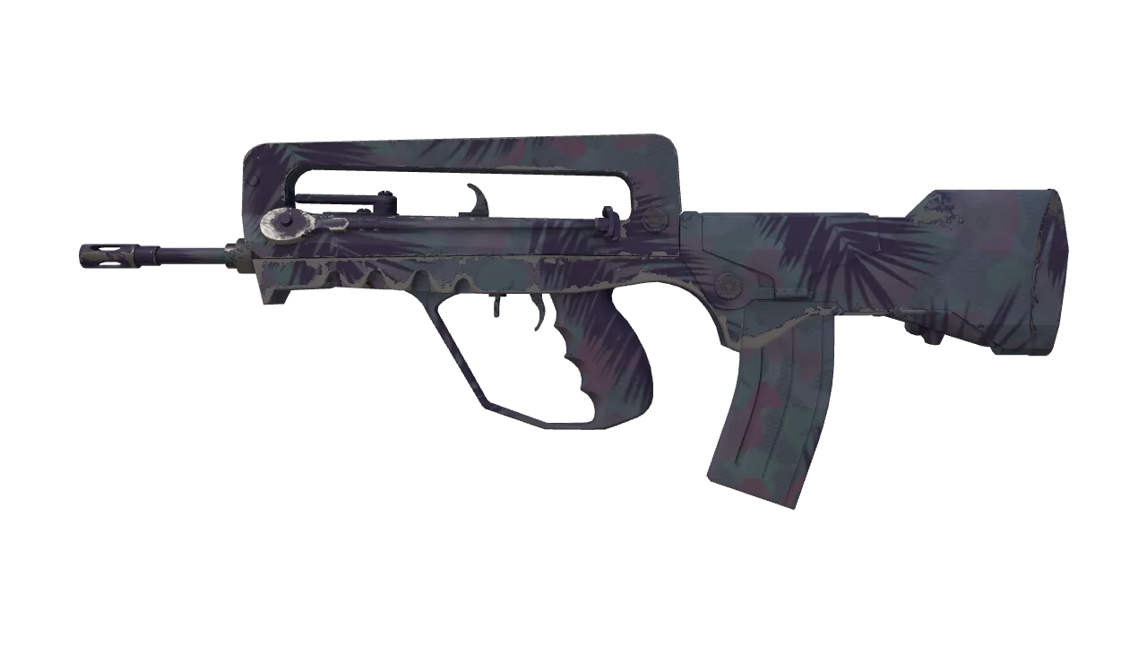 FAMAS | Sundown (Minimal Wear) — Dust II light, front