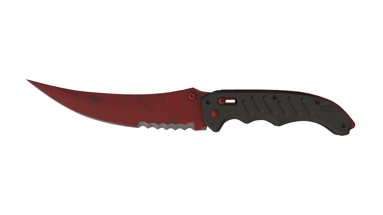★ Flip Knife | Crimson Web (Factory New) — Dust II light, front