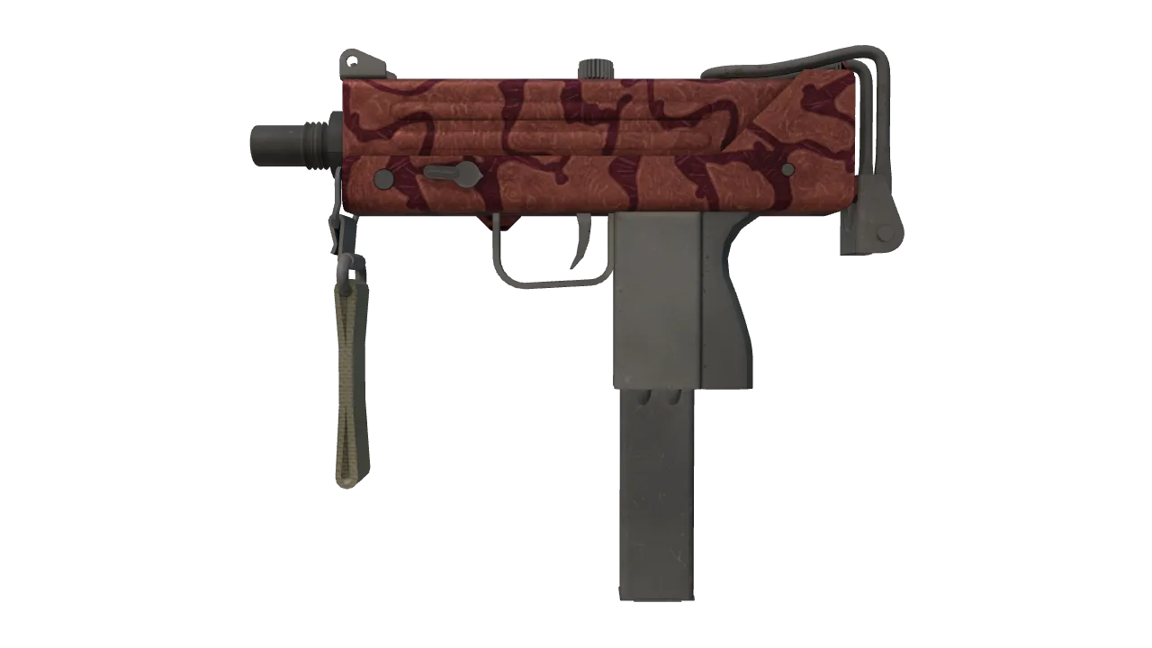 MAC-10 | Carnivore (Battle-Scarred) — Dust II light, front