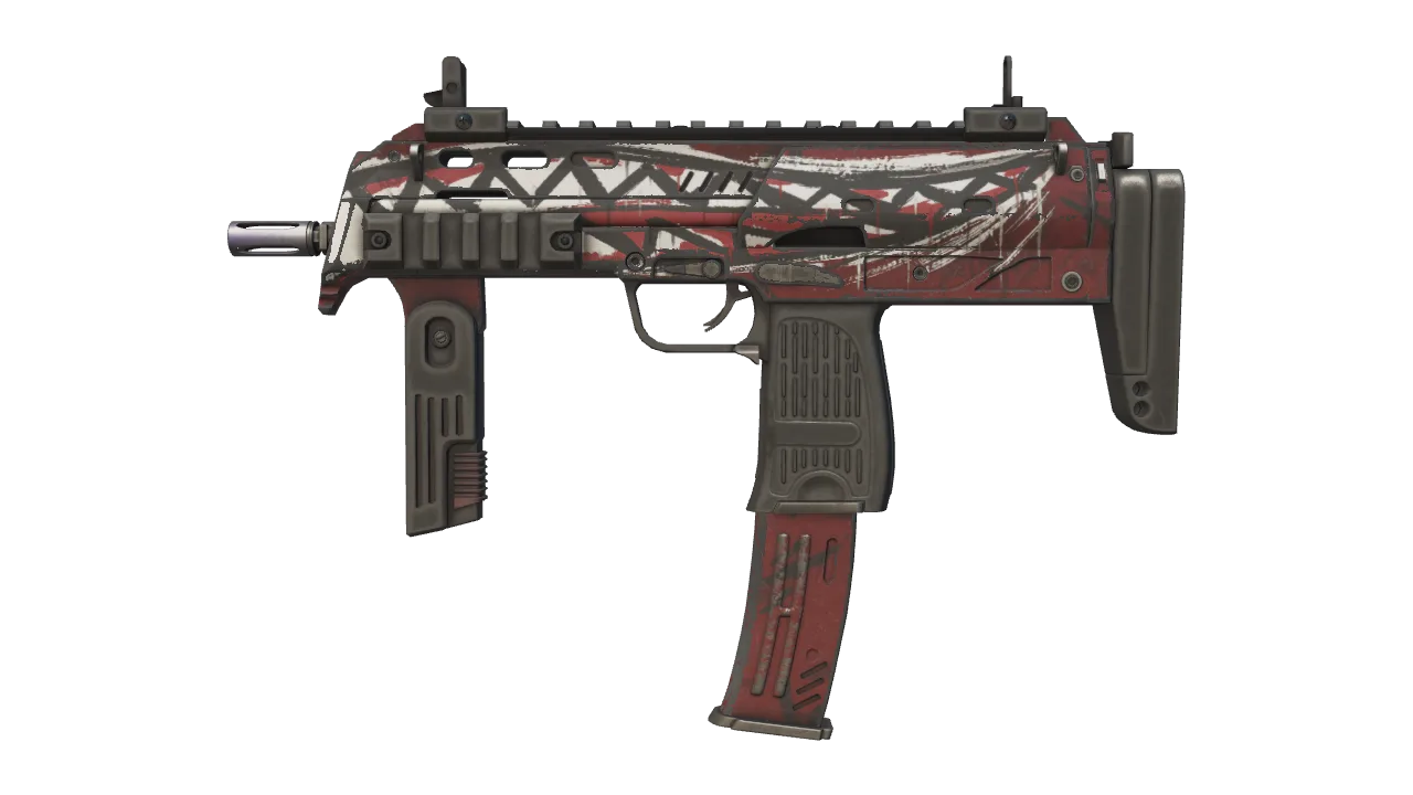 MP7 | Mischief (Minimal Wear) — Dust II light, front