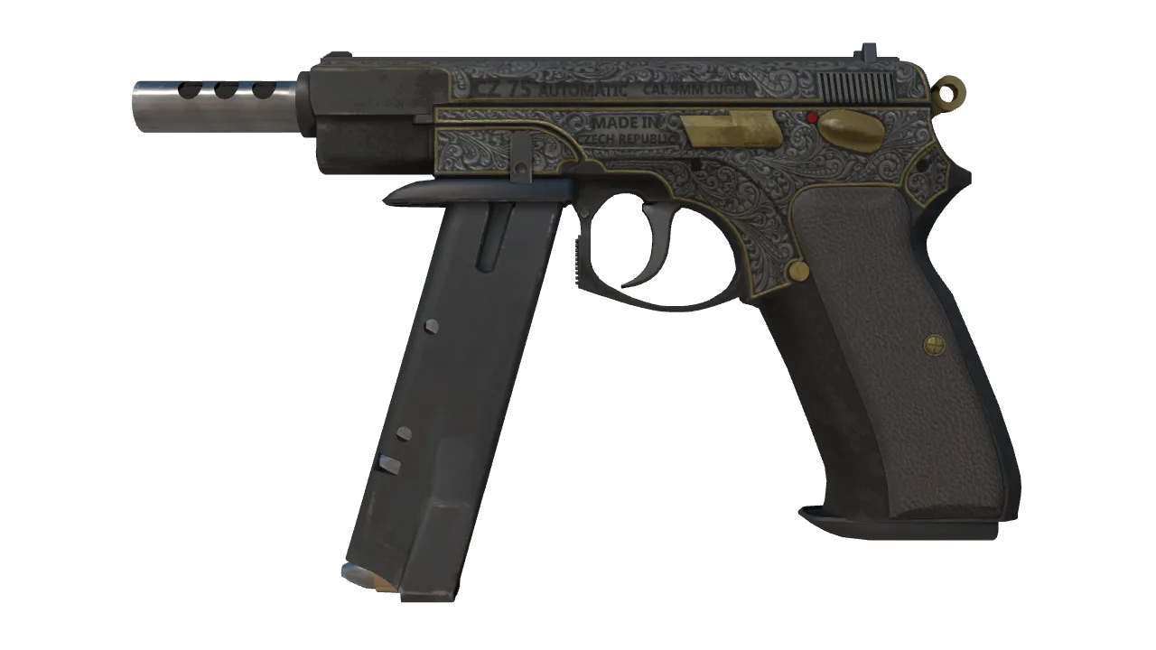 StatTrak™ CZ75-Auto | Victoria (Battle-Scarred) — Dust II light, front