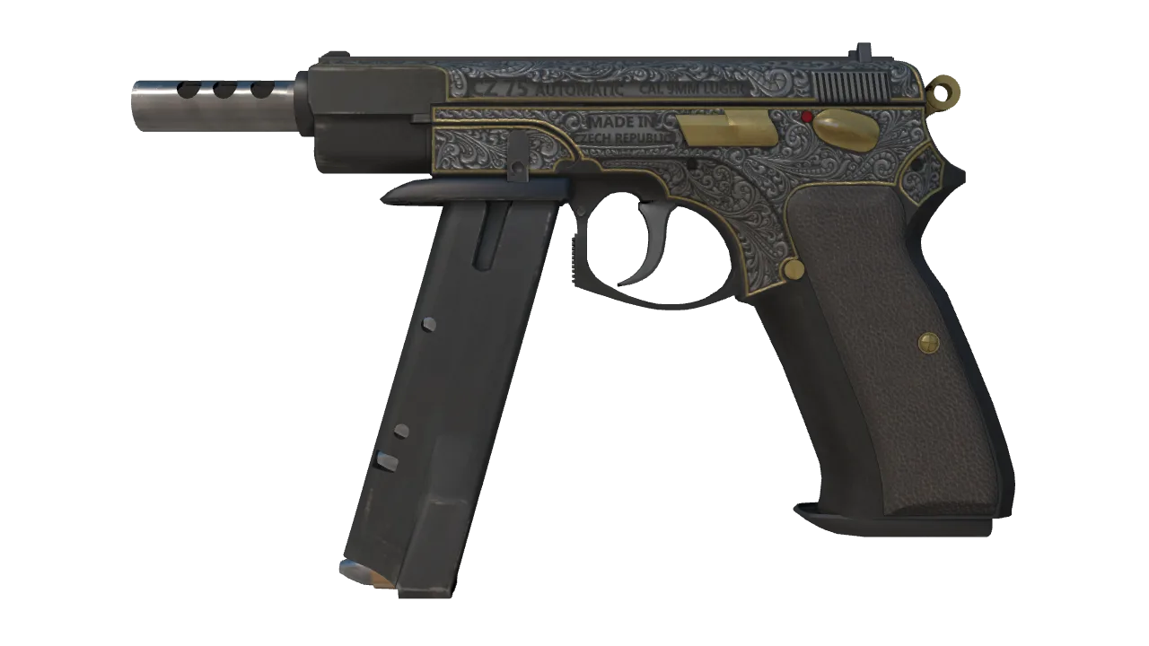CZ75-Auto | Victoria (Field-Tested) — Dust II light, front