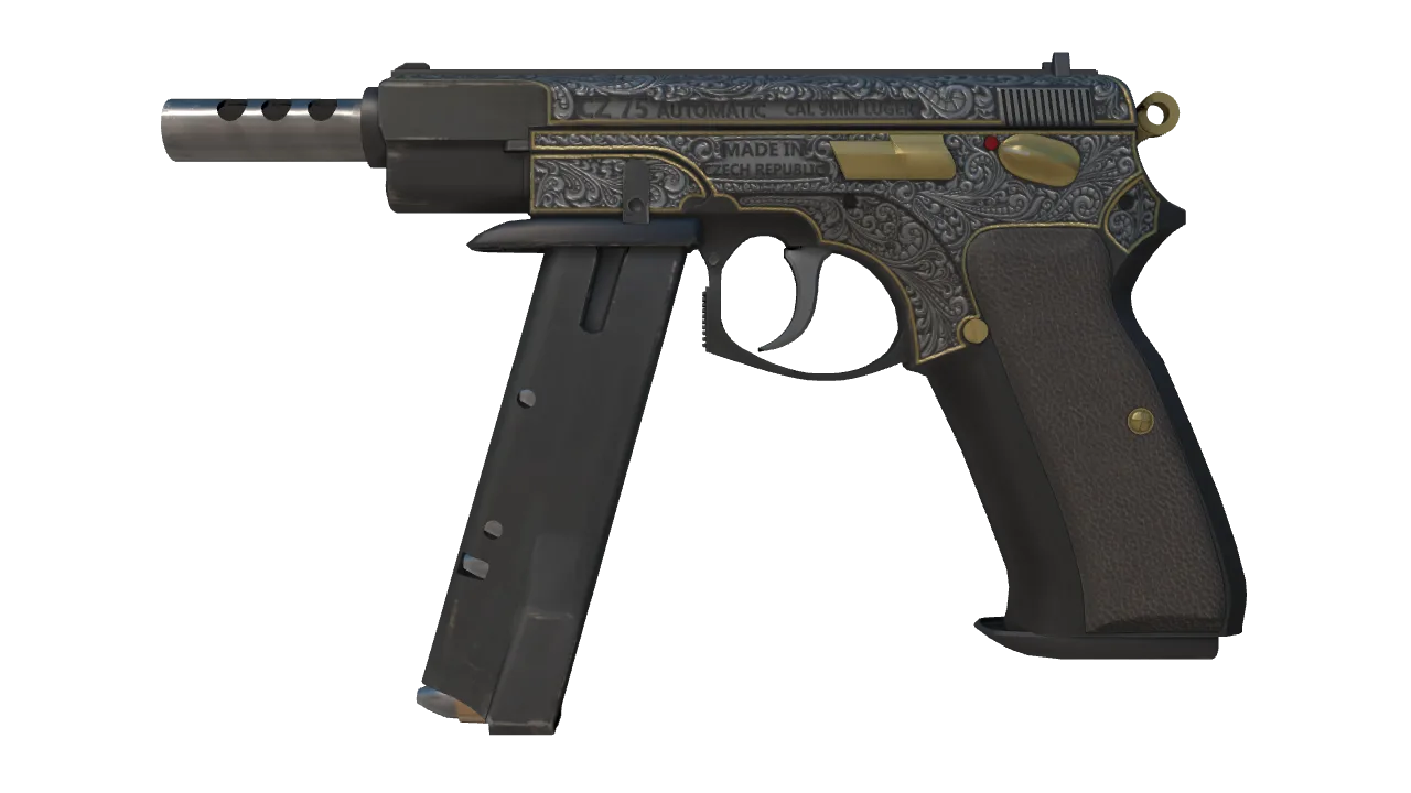 StatTrak™ CZ75-Auto | Victoria (Minimal Wear) — Dust II light, front