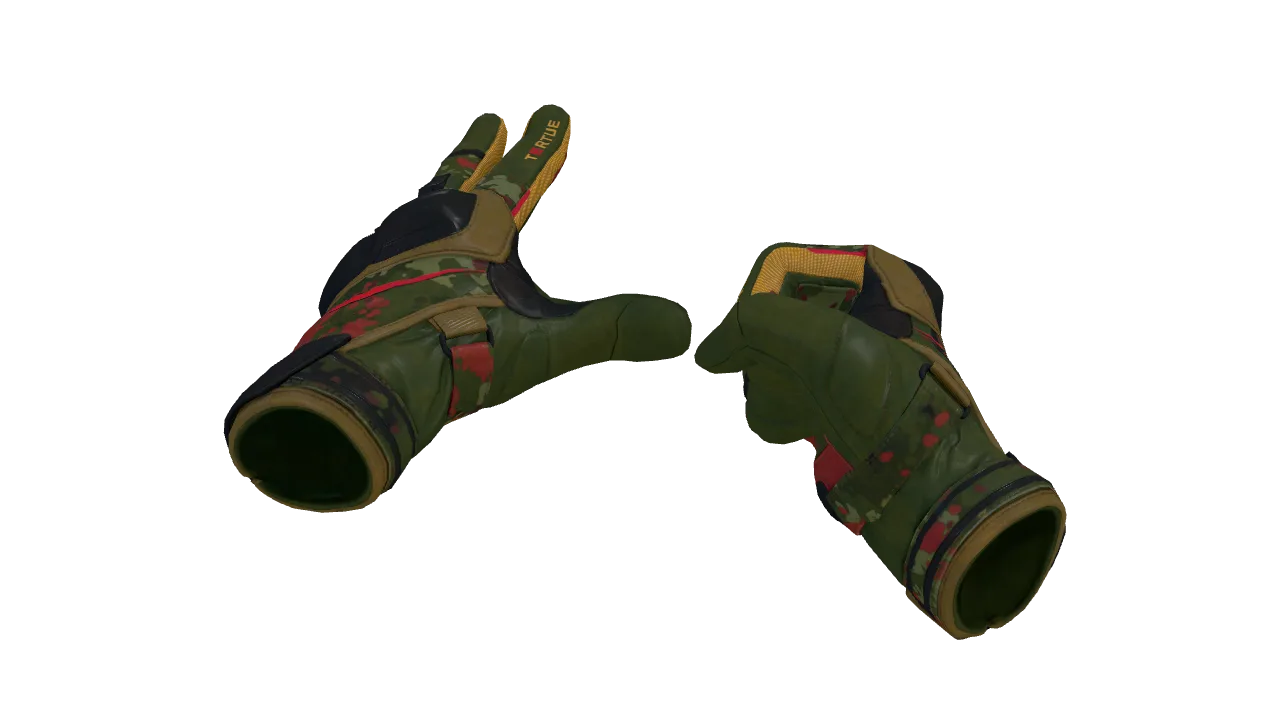 ★ Moto Gloves | 3rd Commando Company (Factory New) — Dust II light, front
