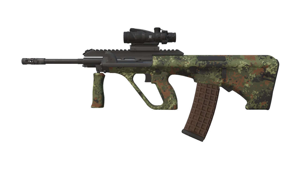 Souvenir AUG | Commando Company (Minimal Wear) — Dust II light, front