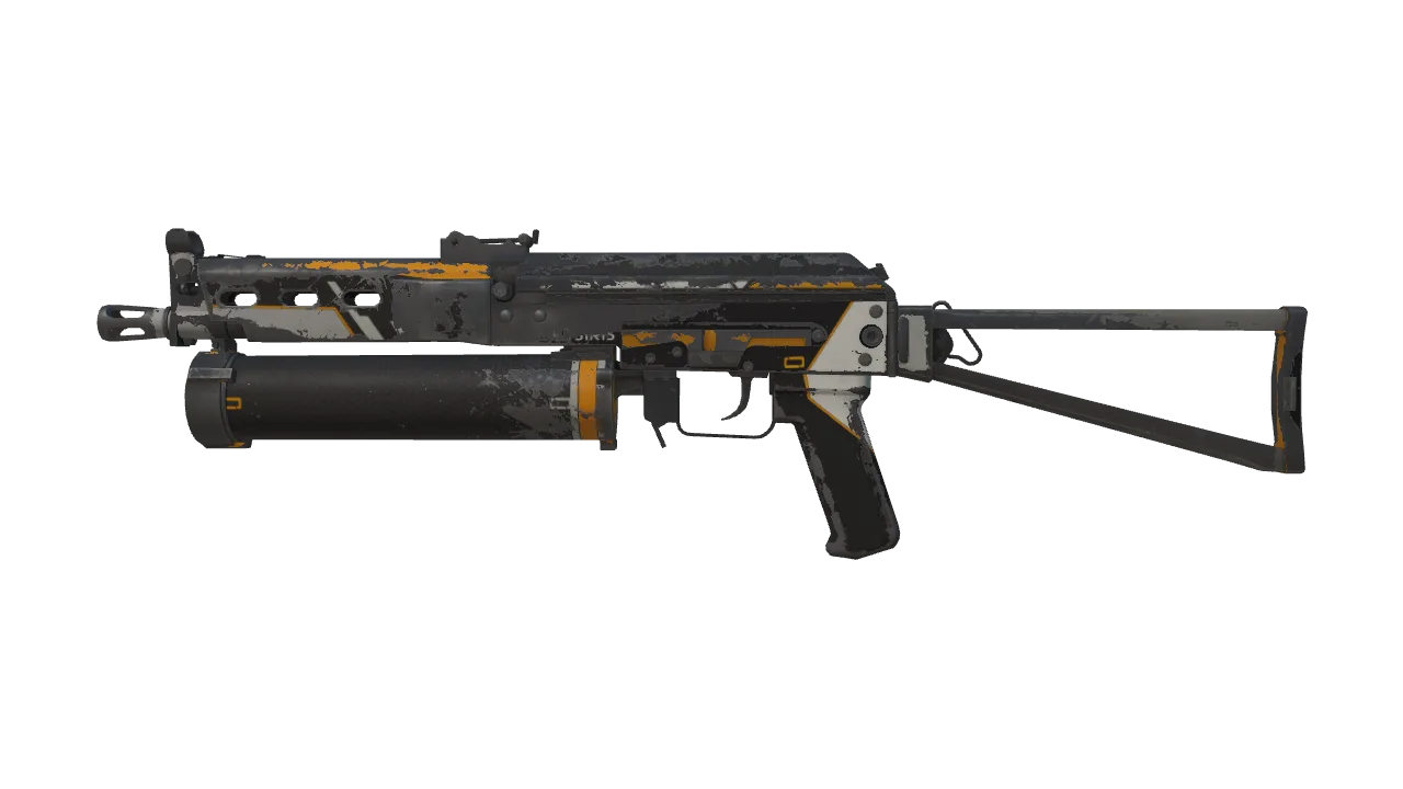 PP-Bizon | Osiris (Battle-Scarred) — Dust II light, front