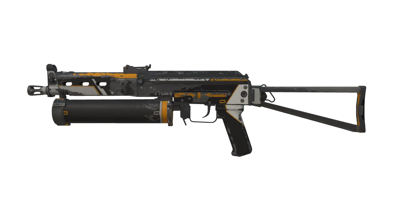 PP-Bizon | Osiris (Well-Worn) — Dust II light, front