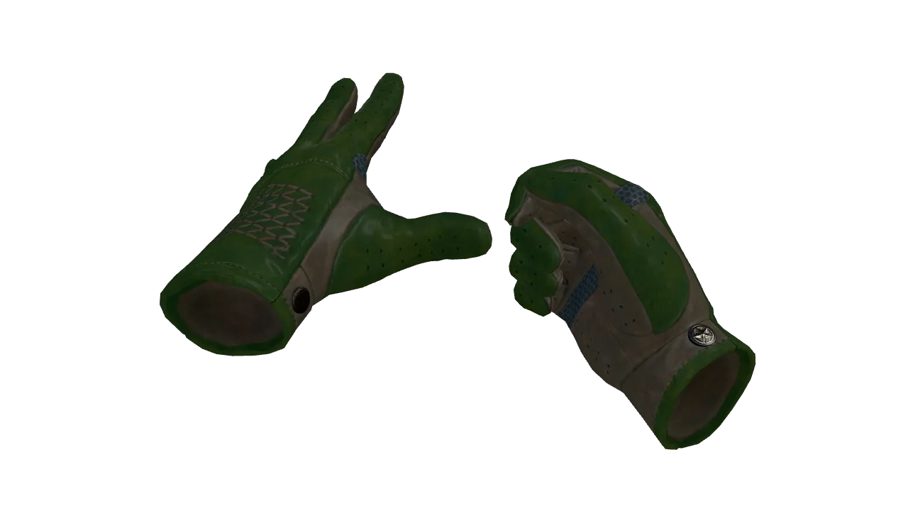 ★ Driver Gloves | Racing Green (Factory New) — Dust II light, front