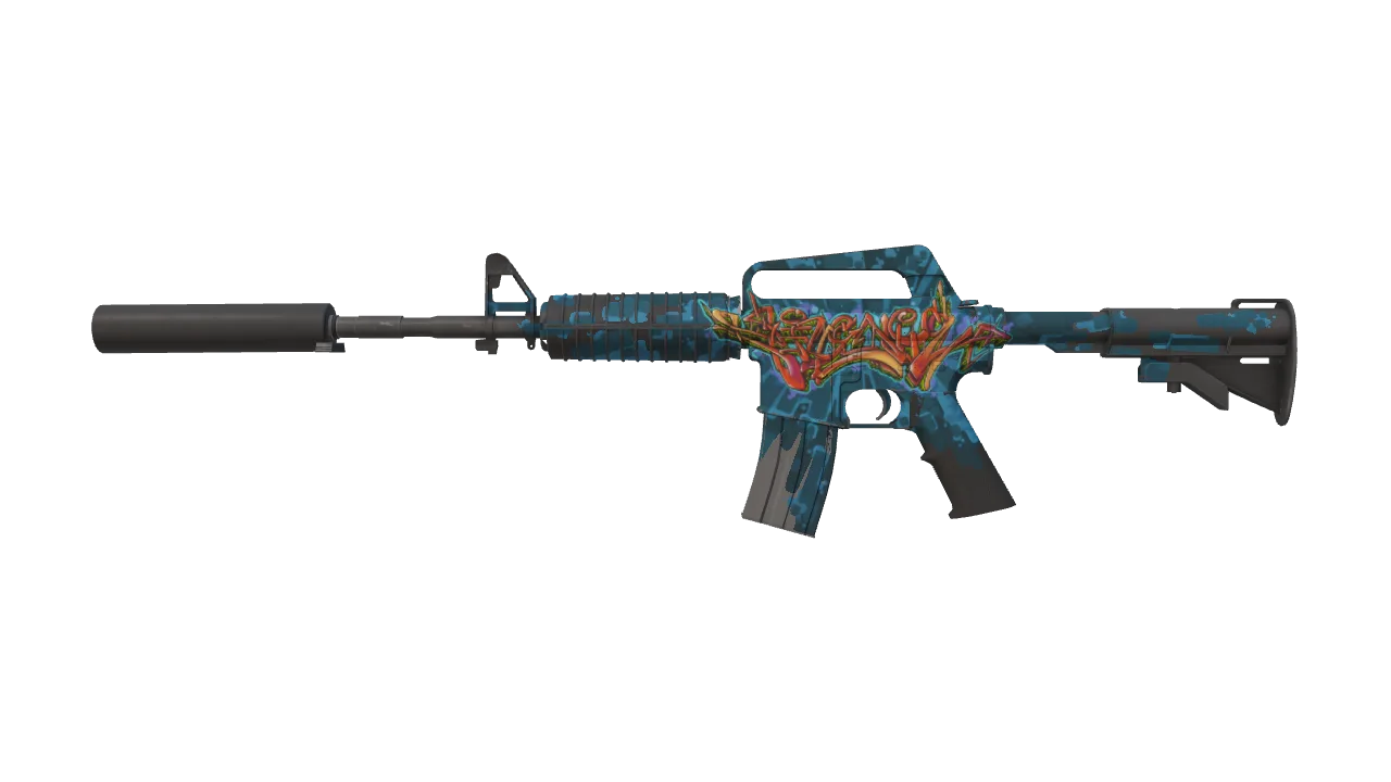 M4A1-S | Master Piece (Field-Tested) — Dust II light, front