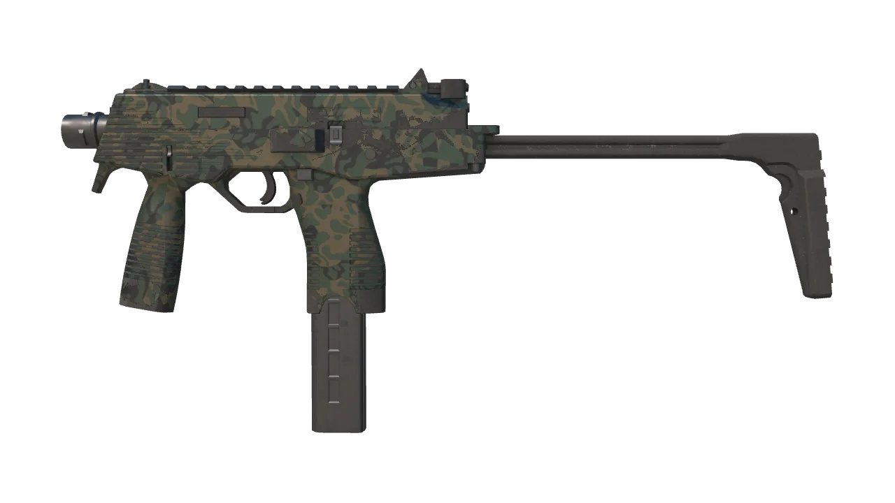 MP9 | Army Sheen (Field-Tested) — Dust II light, front