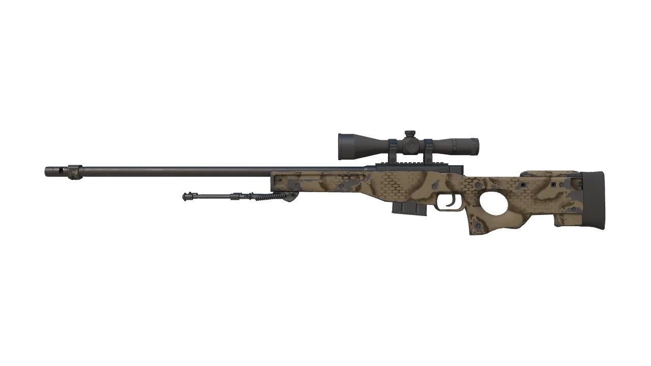 AWP | Snake Camo (Field-Tested) — Dust II light, front