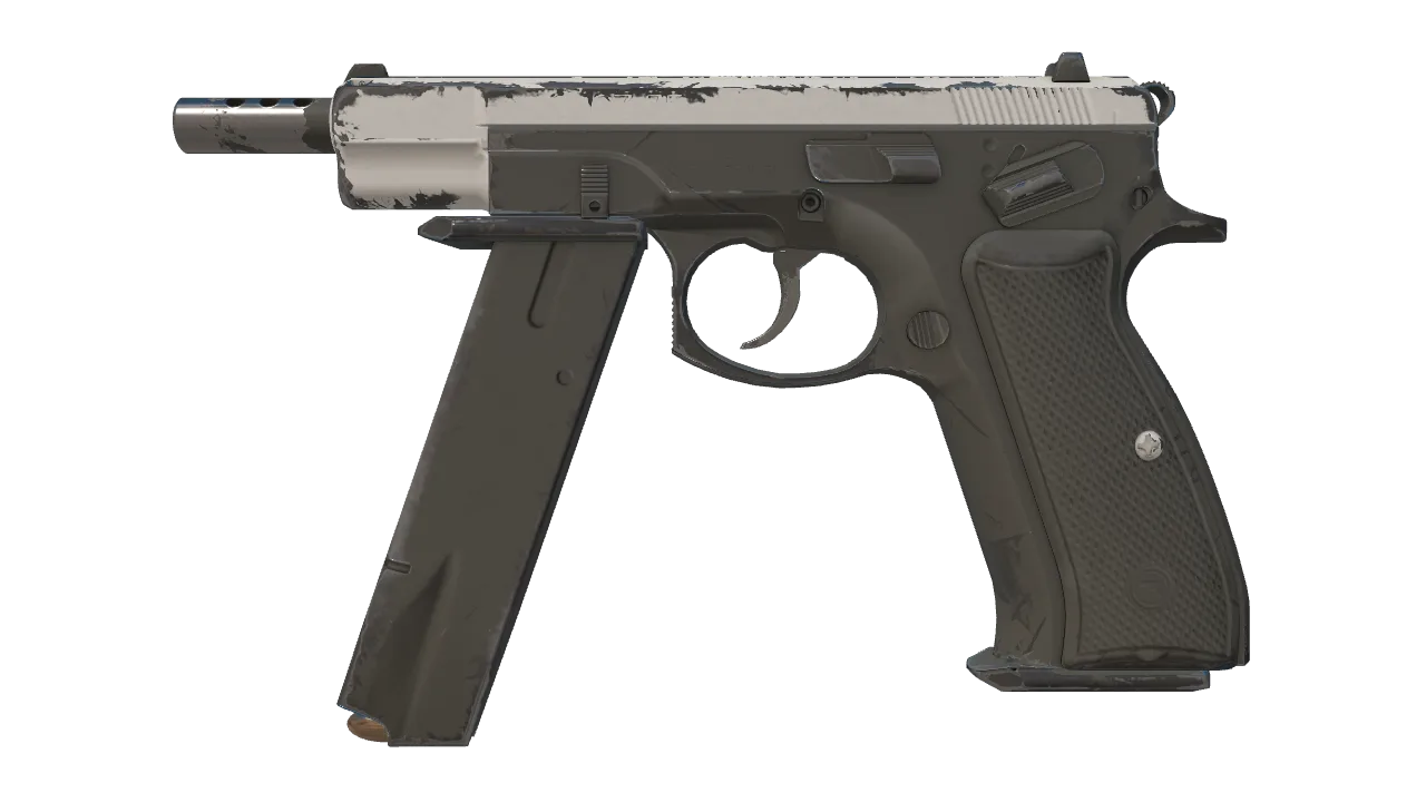 CZ75-Auto | Tuxedo (Field-Tested) — Dust II light, front