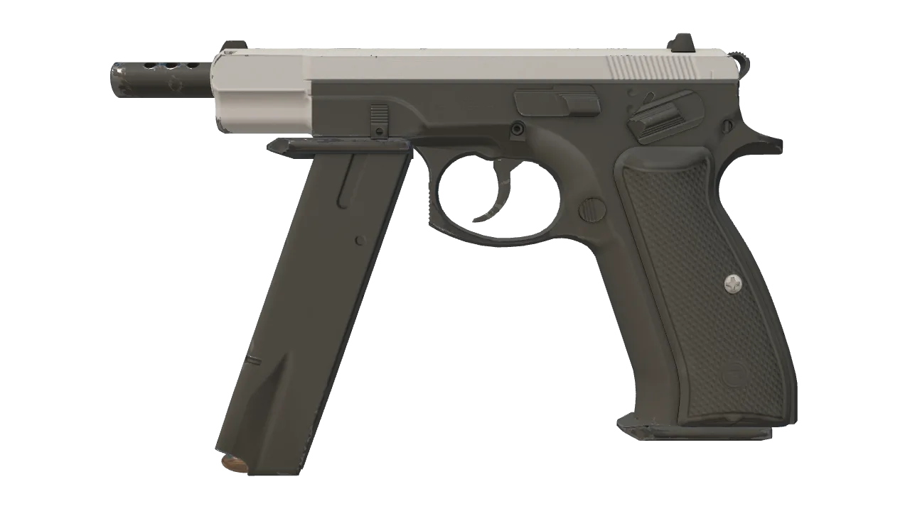 CZ75-Auto | Tuxedo (Minimal Wear) — Dust II light, front
