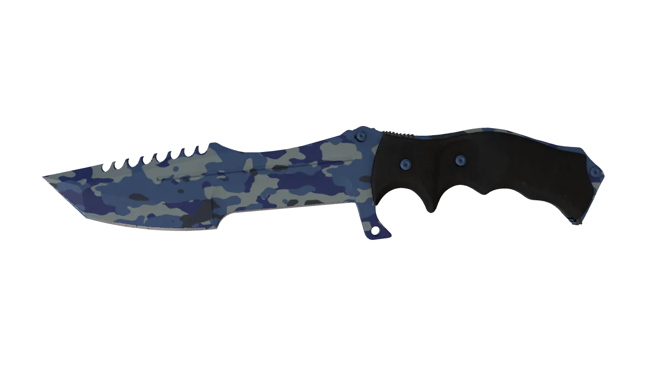 ★ Huntsman Knife | Bright Water (Factory New) — Dust II light, front