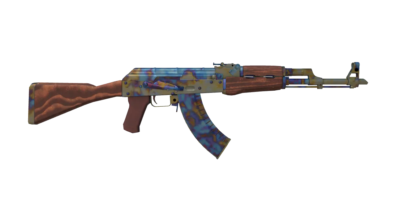 AK-47 | Case Hardened seed #555, back